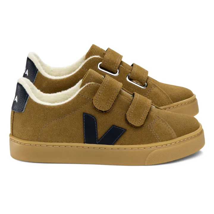Veja Baskets Esplar Scratchs Suede Fourrées | Camel