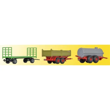 Kibri Landwirtschaftliches Anhänger, 3 Stück