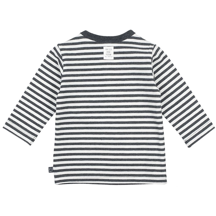Feetje Longsleeve Ringel Mini Person anthrazit-melange