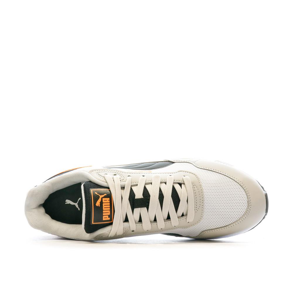 Puma Baskets Blanc/Gris/Orange Homme Puma Graviton Mega