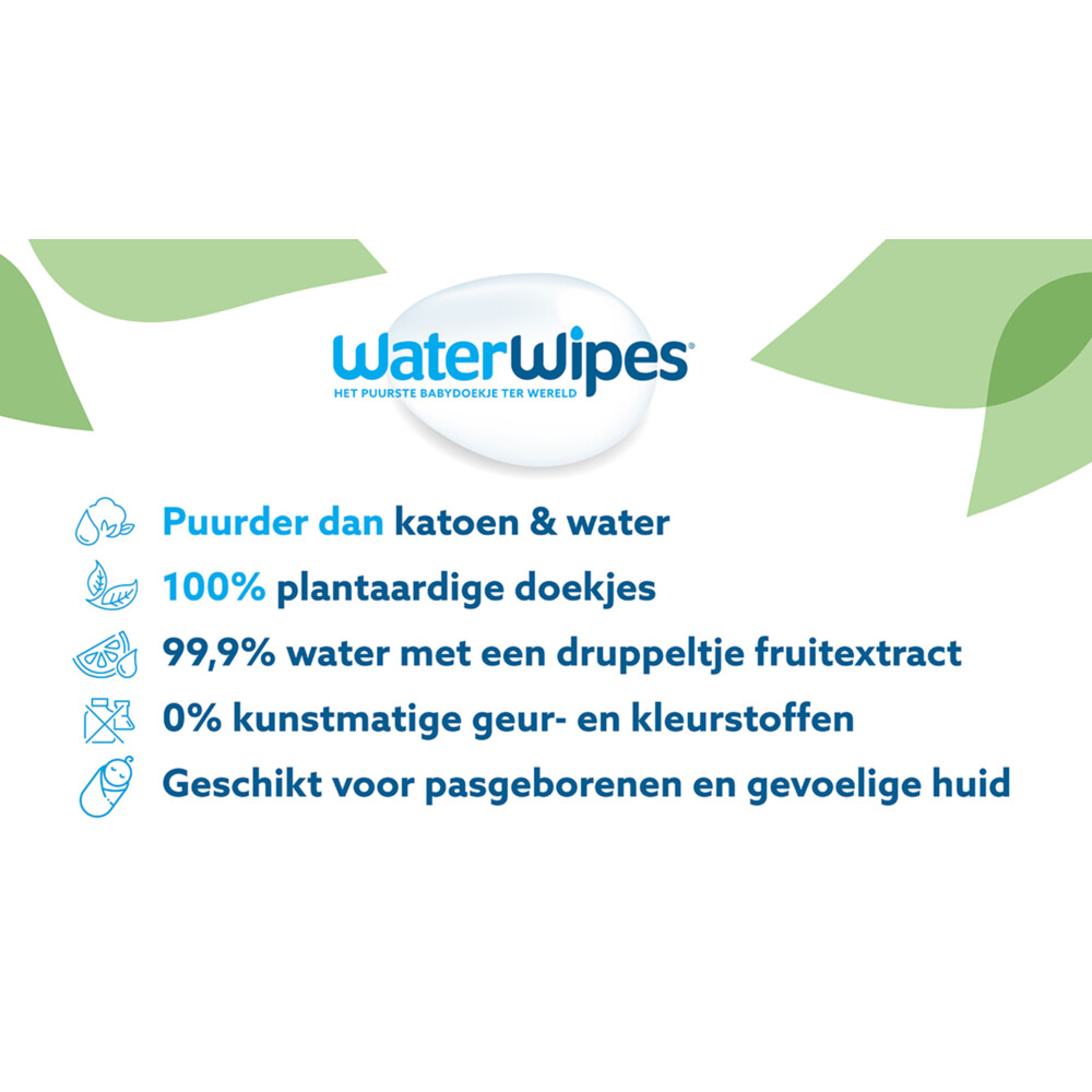 WaterWipes Billendoekjes 9x60 stuks = 540 stuks