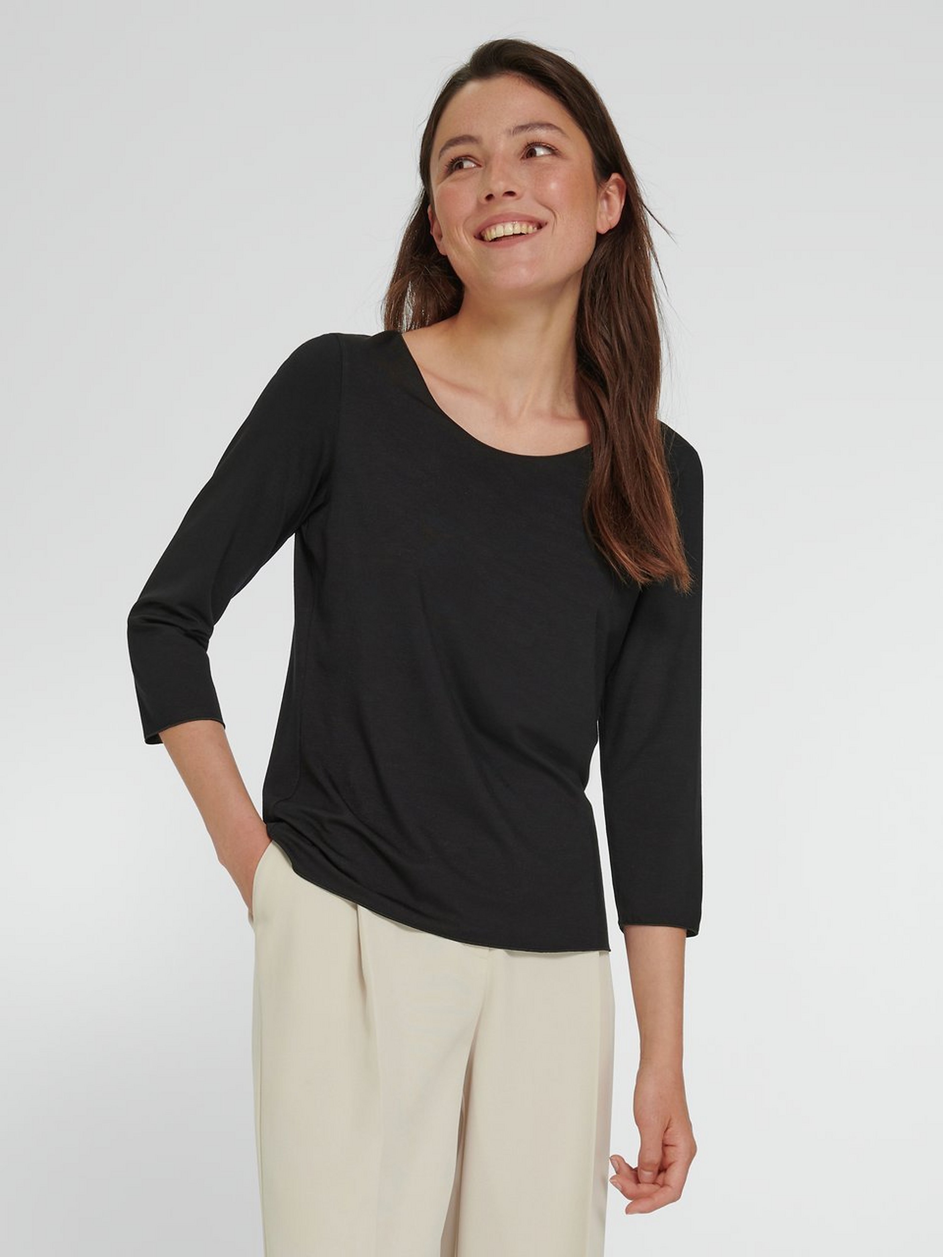Rundhals-Shirt
