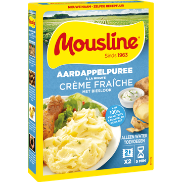 Mousline Aardappelpuree à la Minute Crème Fraiche 2 x 93 g