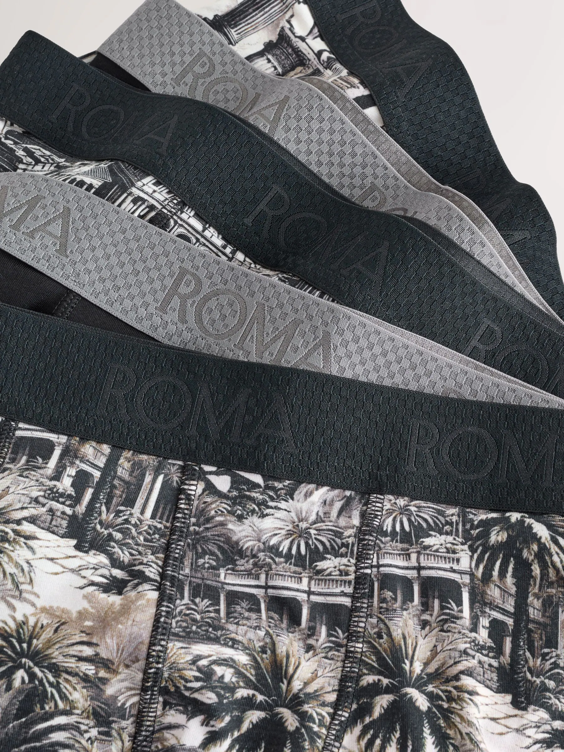 Monochrome City Print - Verpakking van 5 - Boxershorts