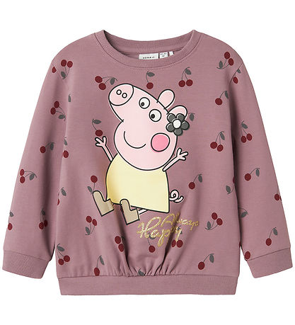 Name It Sweatshirt - NmfDamma - Peppa Wutz - Elderberry