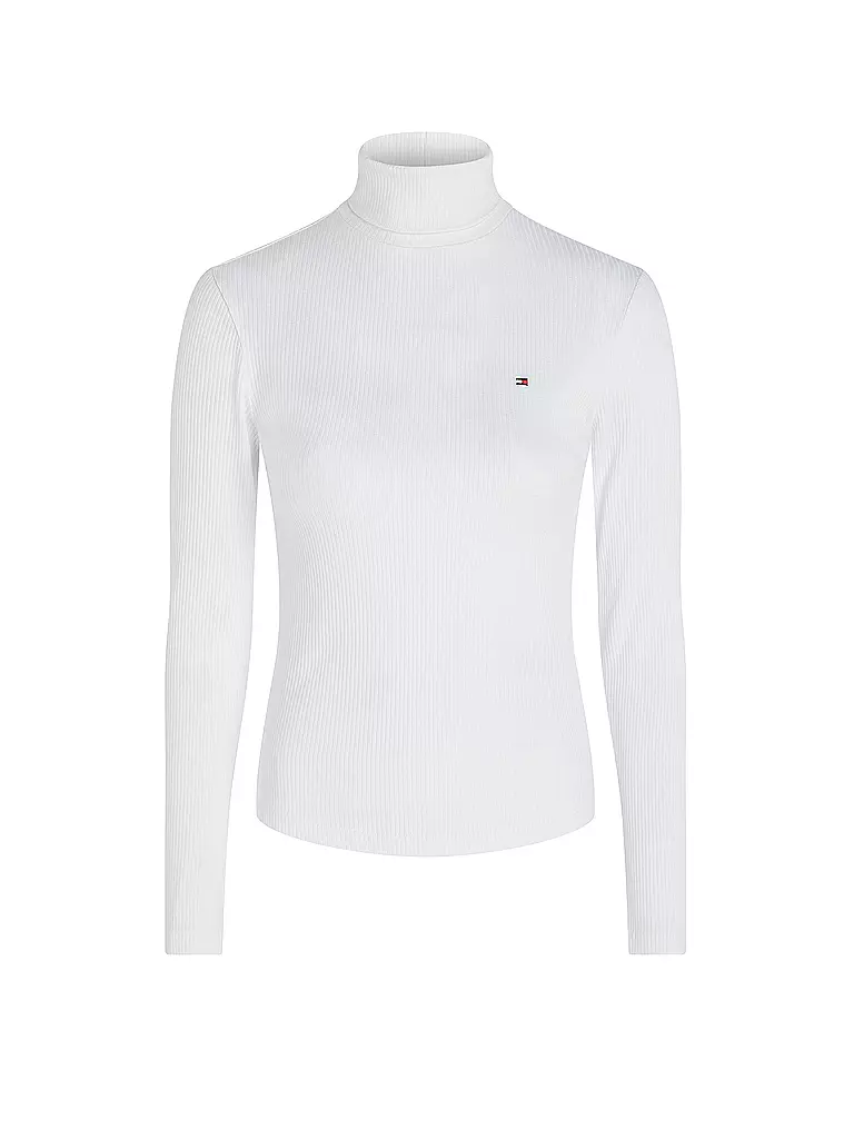 TOMMY HILFIGER Rollkragenpullover weiss