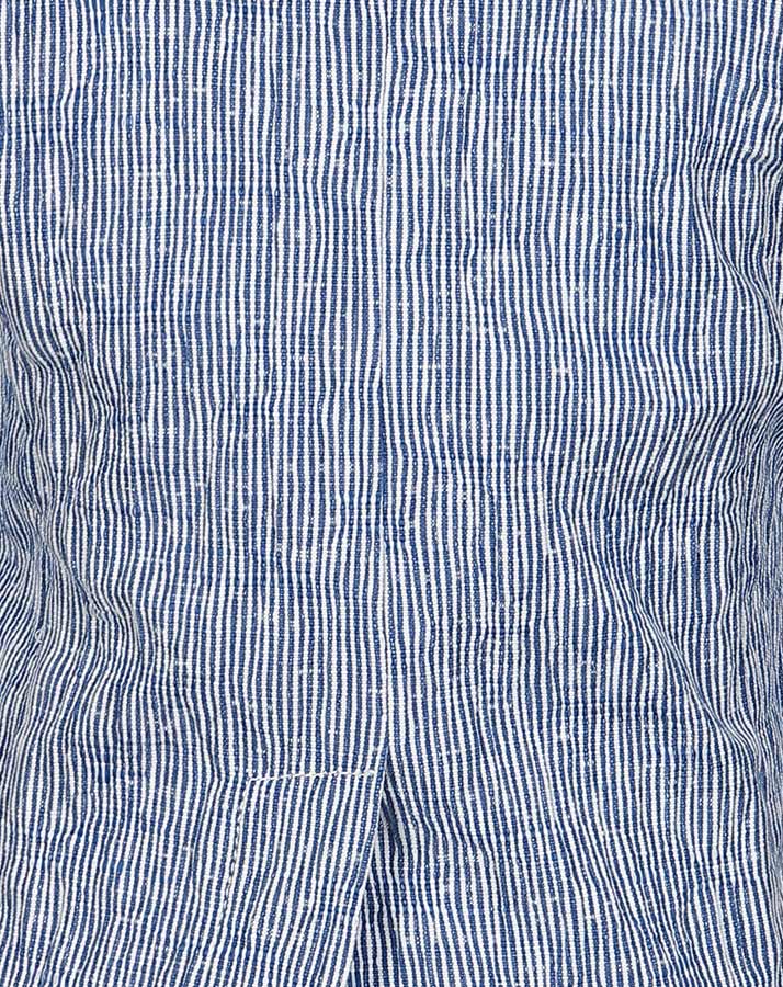 Jeans-Sakko HAFEN geringelt in denim/weiß