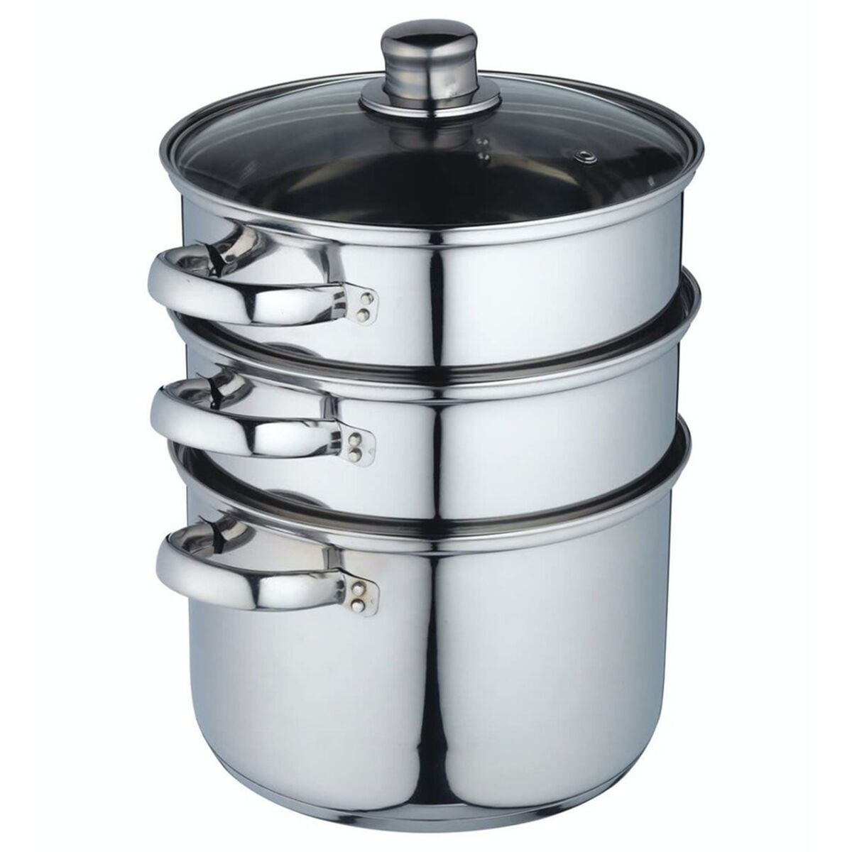 Three Tier Dampkoker 22 cm, 3 lag