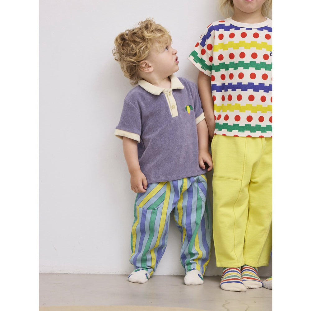 Køb Bobo Choses Navy Blue Happy Dog Terry Cloth Polo