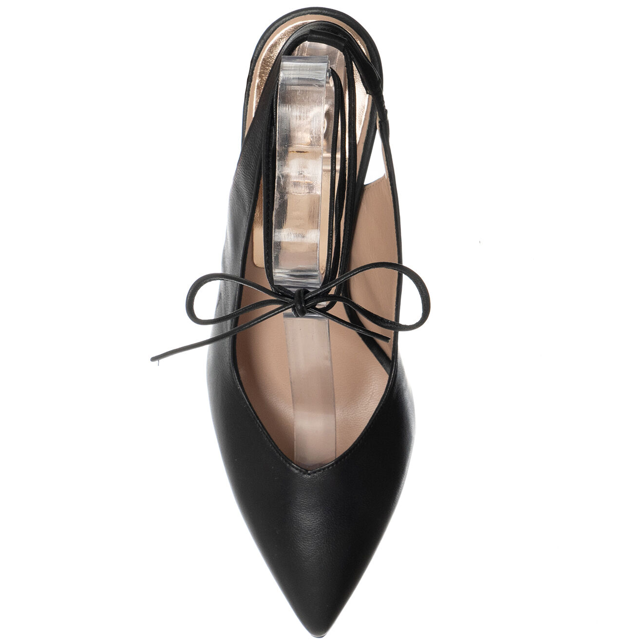 Loretta Pettinari Slingbacks en Cuir Nala noires - Talon 7.5 cm