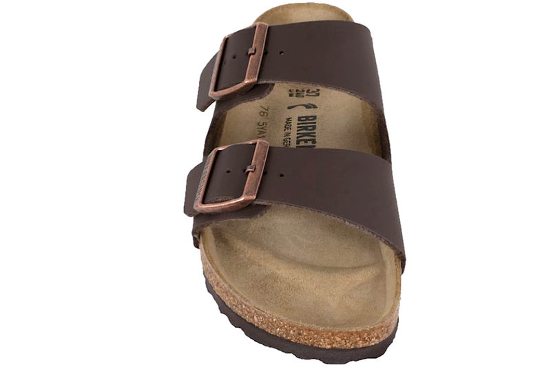 BIRKENSTOCK ARIZONA BS SLENTERS I MØRKEBRUNT BIRKO-FLOR