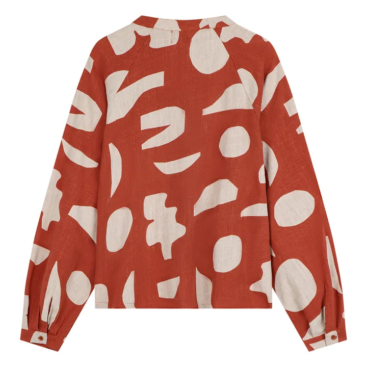 Bobo Choses Blouse Summer Landscape - Collection Femme  | Rouge brique