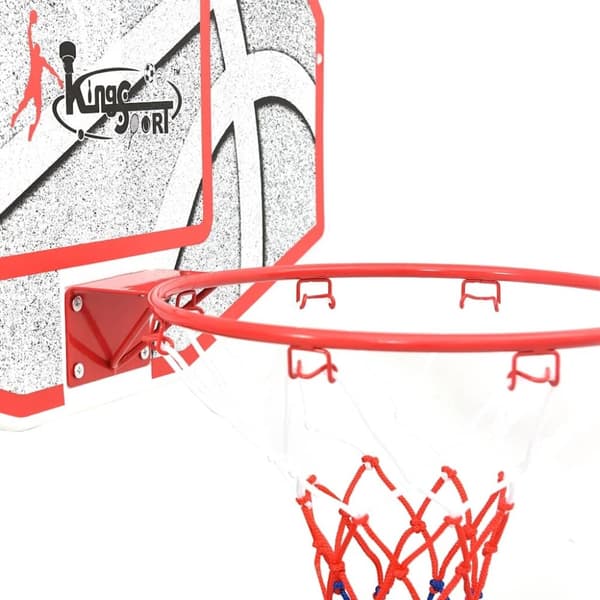 vidaXL Veggmontert basketballsett 5 deler 66x44,5 cm