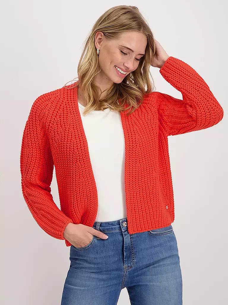 MONARI Strickjacke koralle