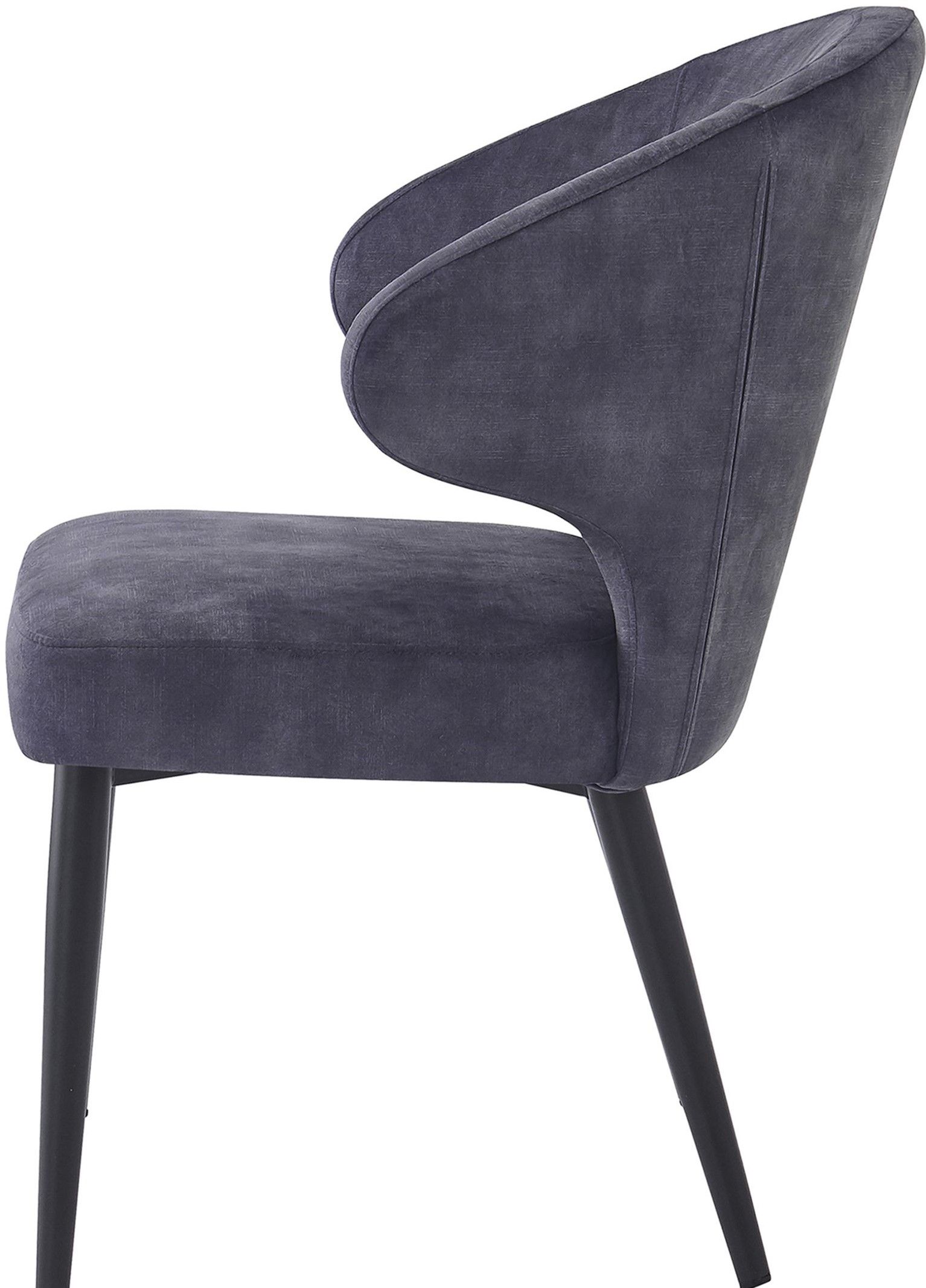 Eetkamerstoel Anthracite Velvet Donna B57 x D61 x H82 cm