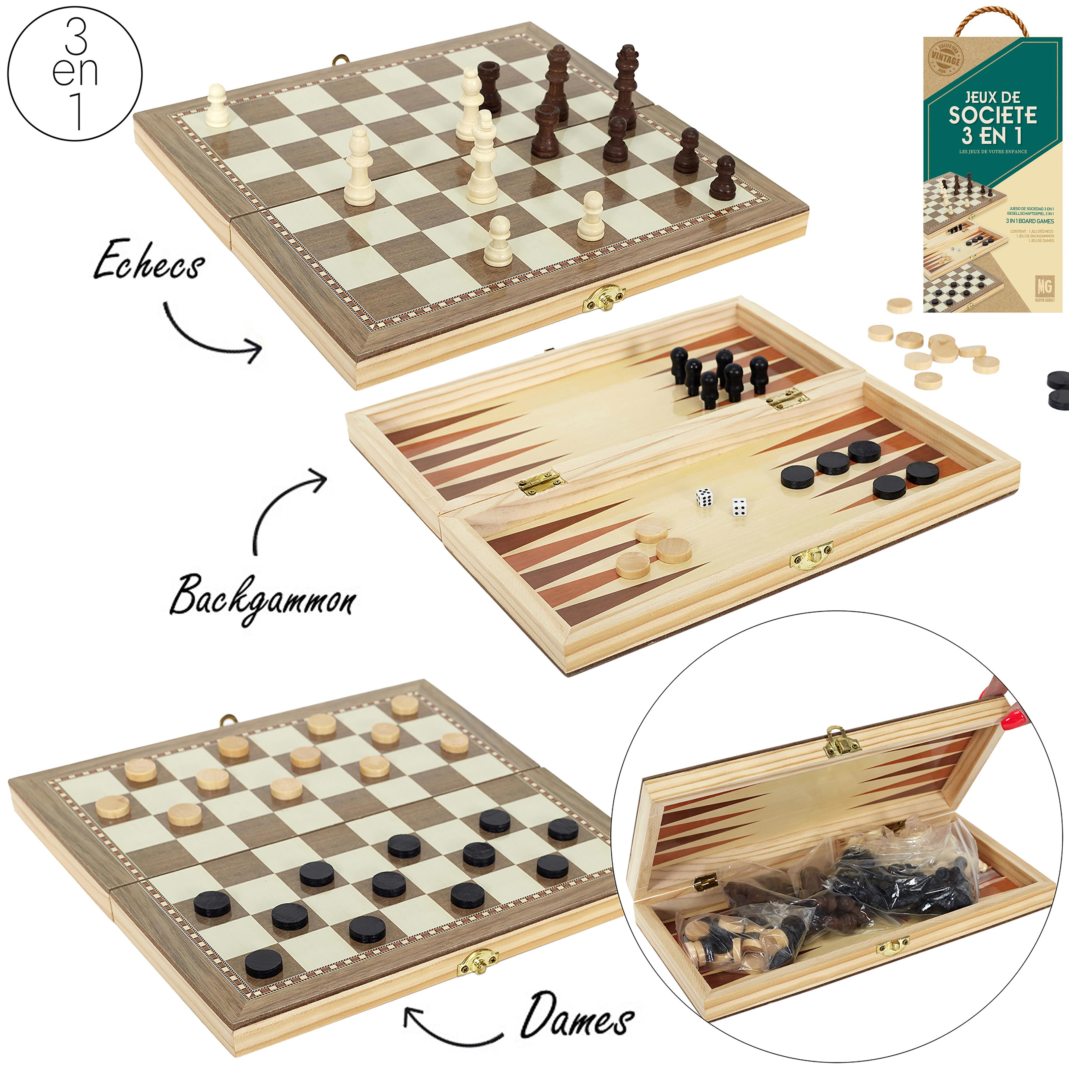 JEU SOCIETE 3 EN 1 BOIS