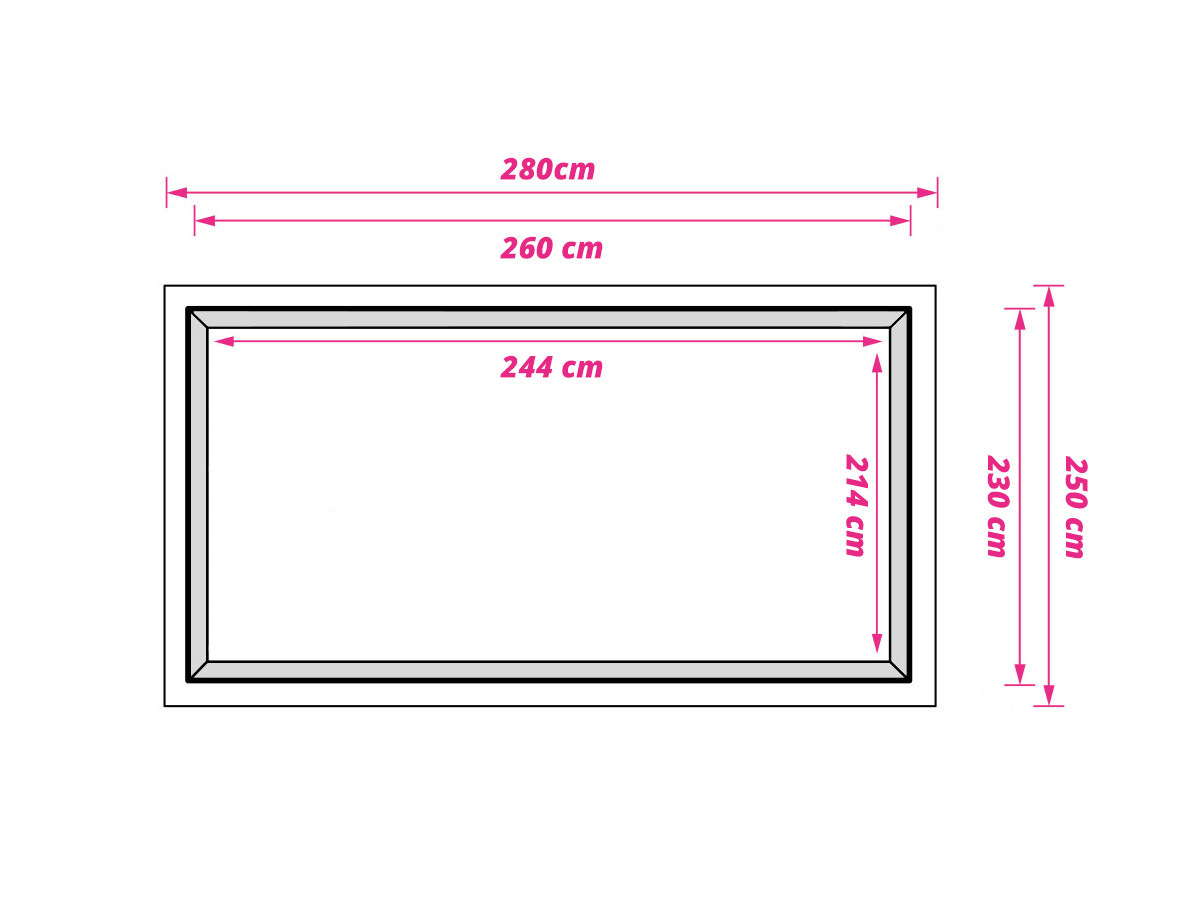 Obelink Air grondzeil 250 x 280 cm