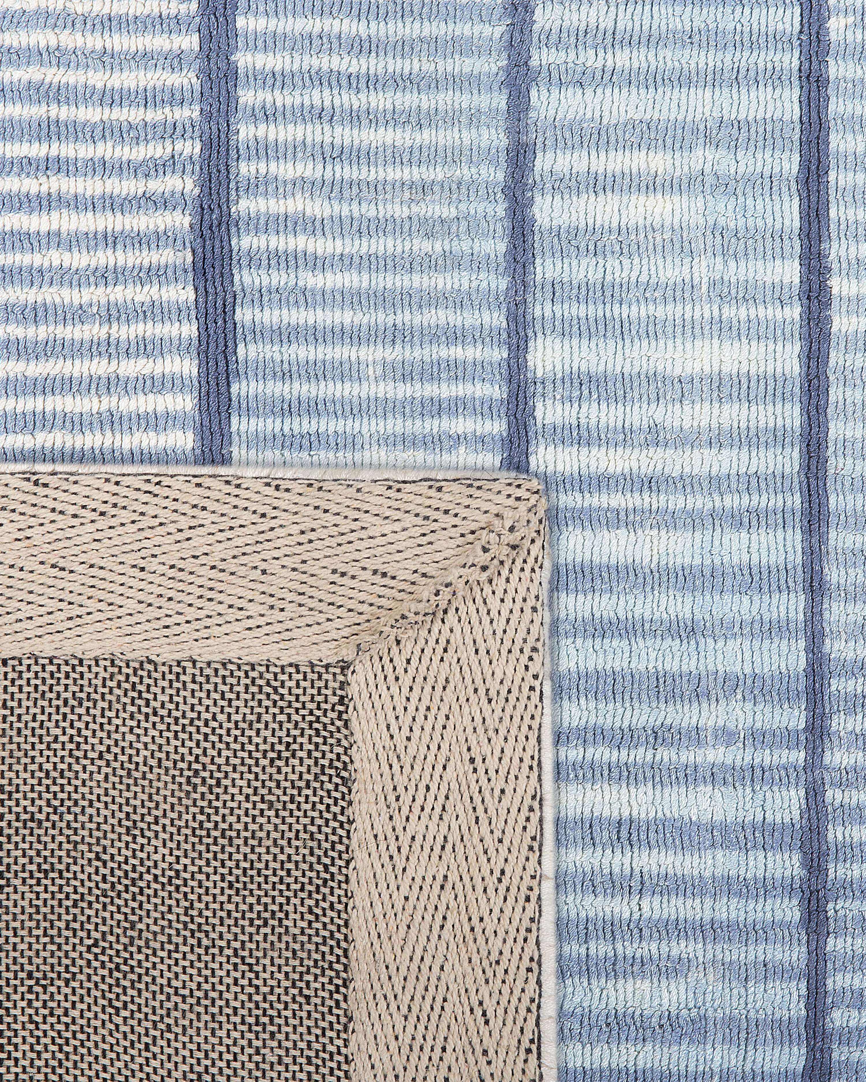 Vloerkleed YARDERE Lichtblauw 160 x 230 cm Viscose