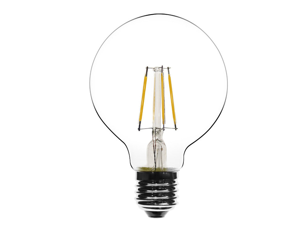 LÂMPADA LED AUCHAN E27 100W G125 LUZ AMARELA