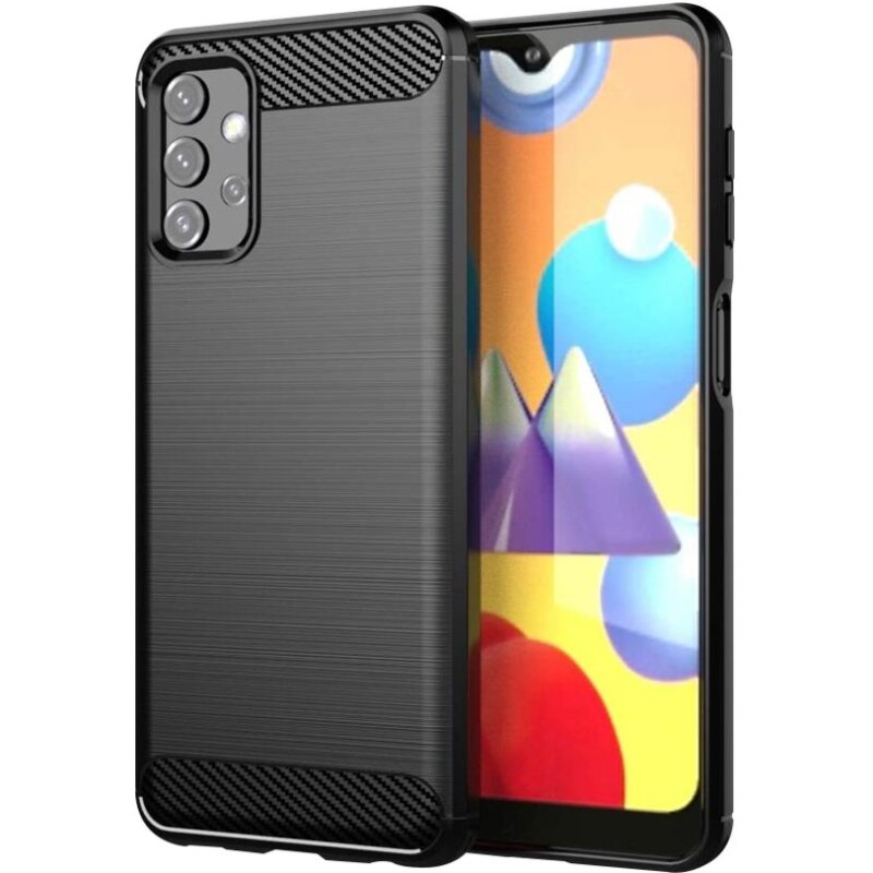 DLH Coque silicone noire pour Samsung Galaxy A32 5G (SM-A326)