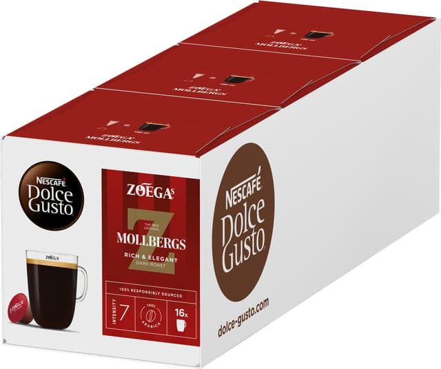 Nescafé Dolce Gusto Zoégas Mollbergs kapsler (16 stk)