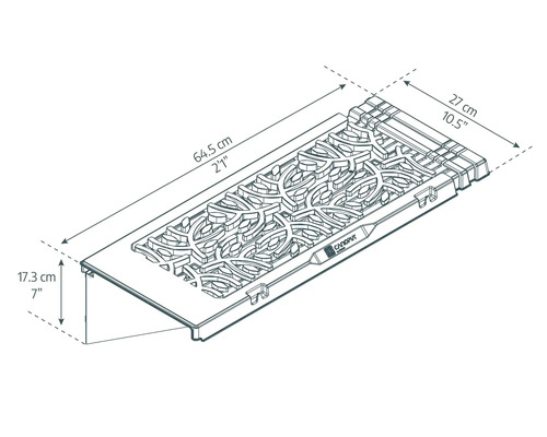 Plankenset Palram – Canopia Leaves Design, 3-pack (6 planken) 64,5 x 27 cm
