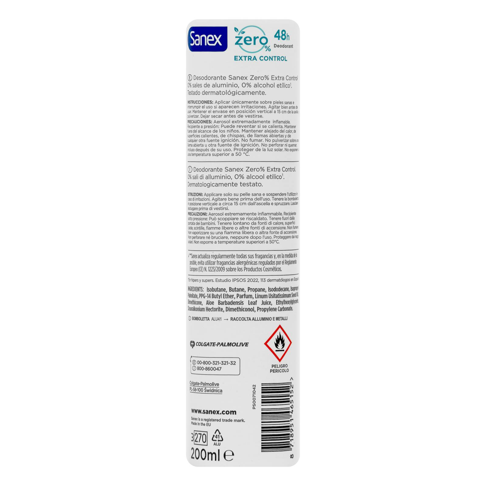 Déodorant Sanex Zero