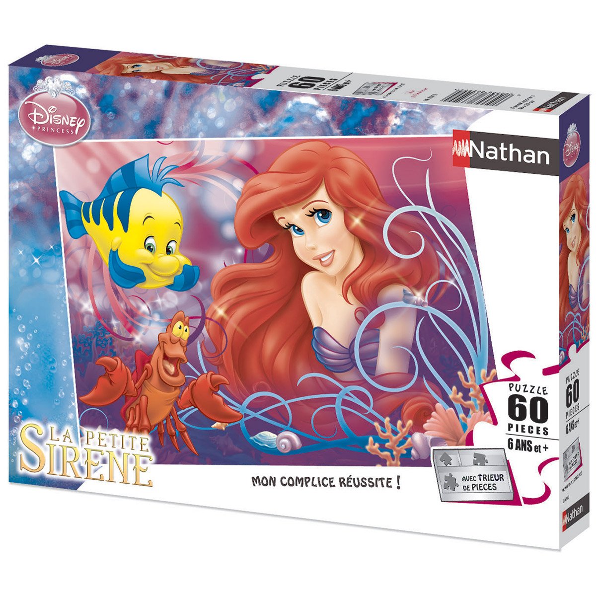 Puzzle 60 pièces - Jolie petite sirène -  Ariel