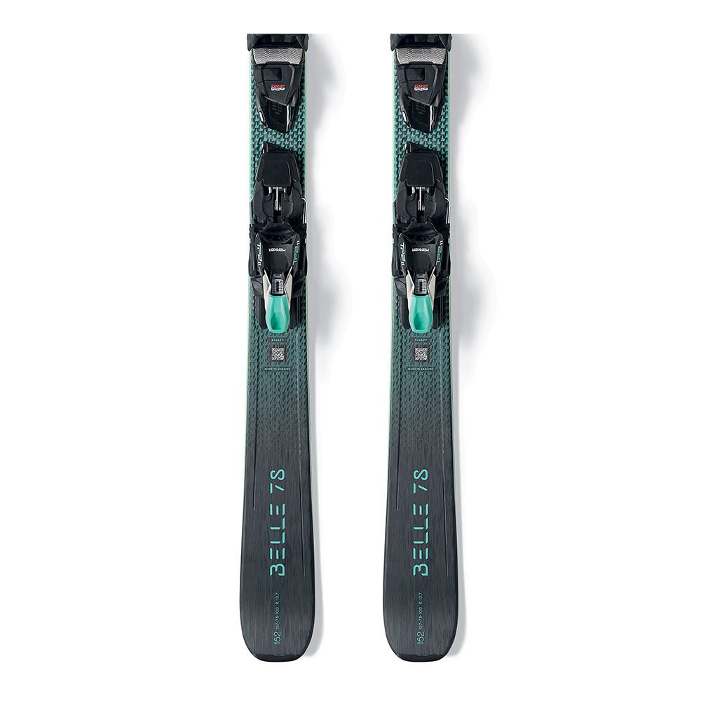 Nordica BELLE DC 78 - Skis all mountain + Fixatons TP2 LIGHT 11 FDT90 black/teal Femme black/teal/tbd