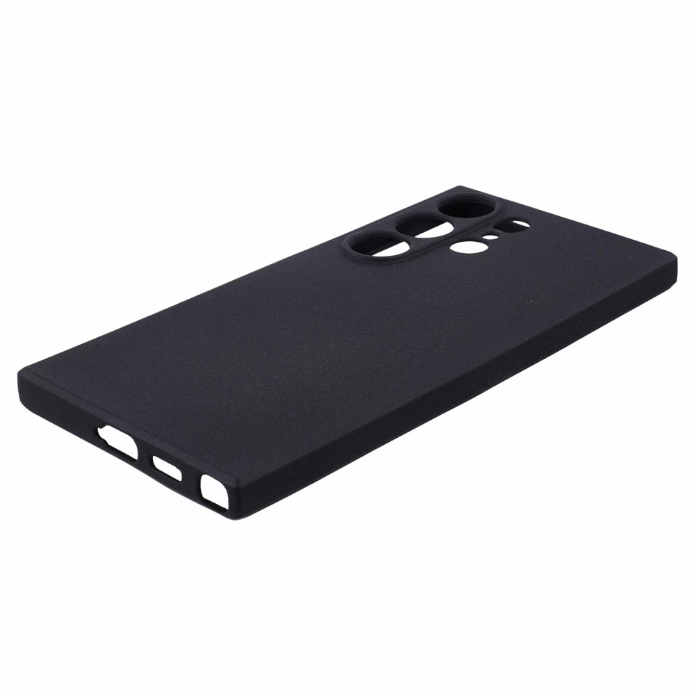 Samsung Galaxy S24 Ultra Gummi Case Hülle mit Kameraschutz - Schwarz