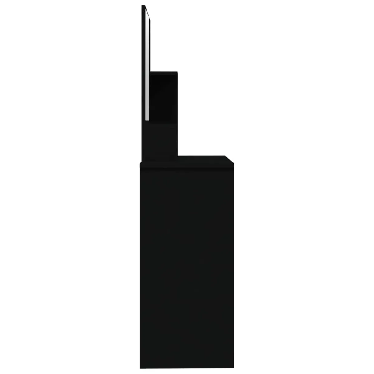 Coiffeuse noire Helloshop26 - 86,5 x 35 x 136 cm