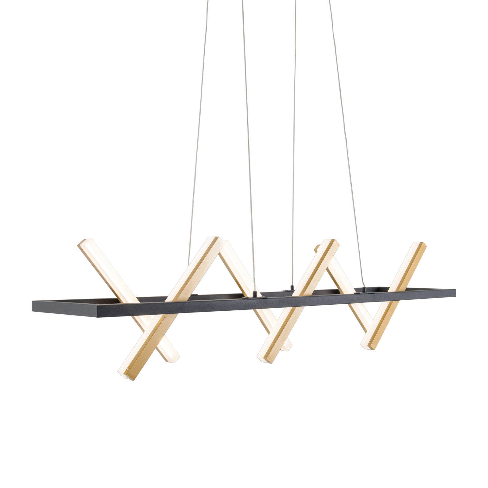 LED-Pendelleuchte - gold - 100 cm