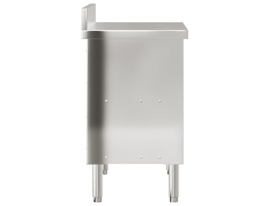 VIDAXL - Mobilier de cuisine Table de travail de cuisine avec portes coulissantes inox