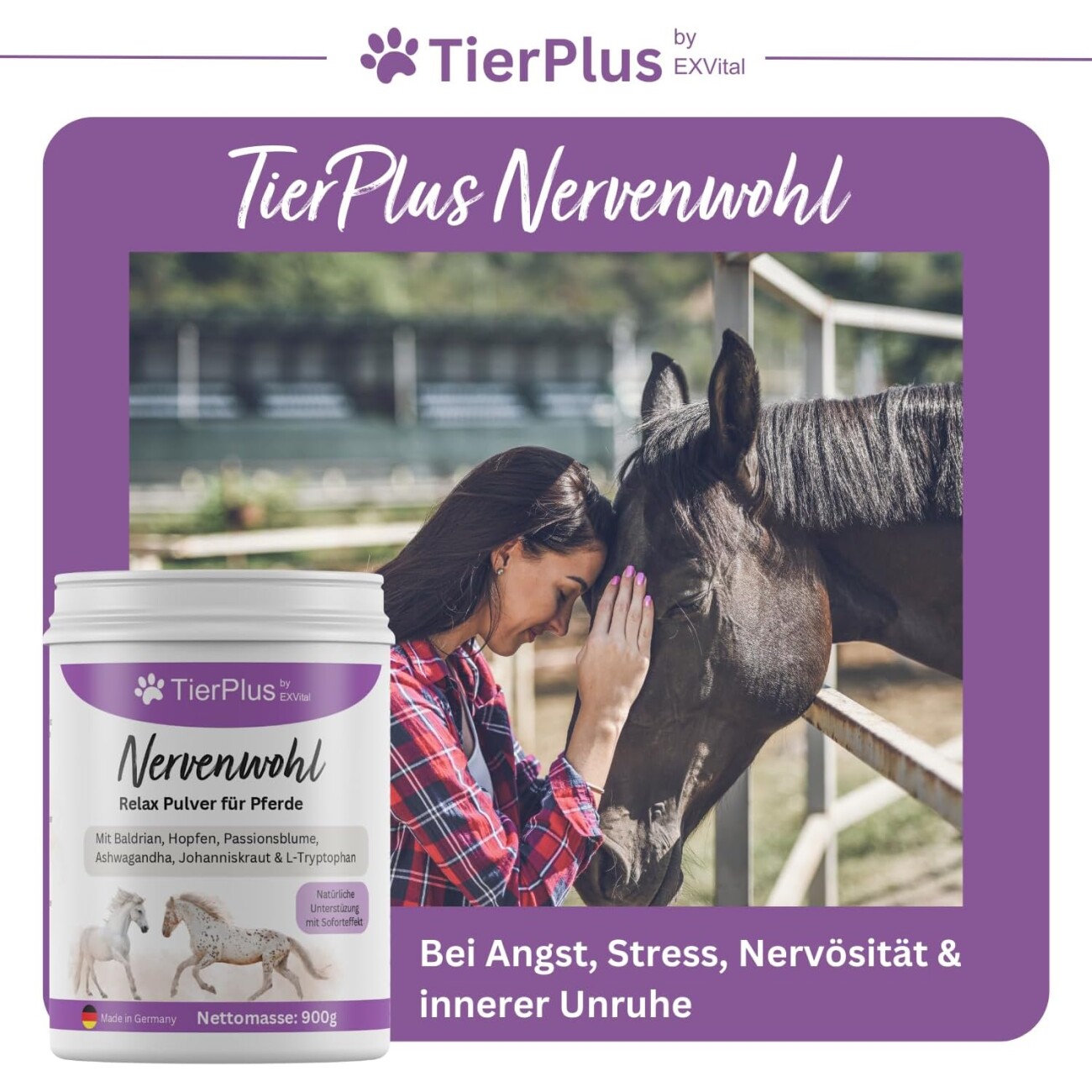 TierPlus ® Nervenwohl Relax Pulver für Pferde