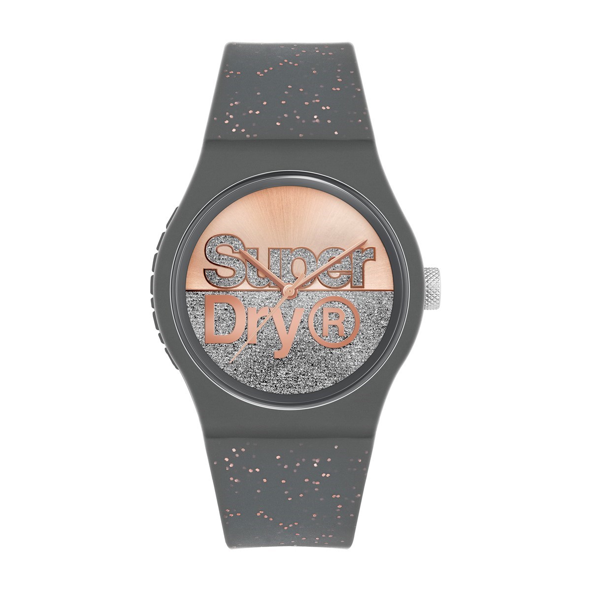Montre analogique bracelet silicone et cadran pailletés URBAN GLITTER BRAND