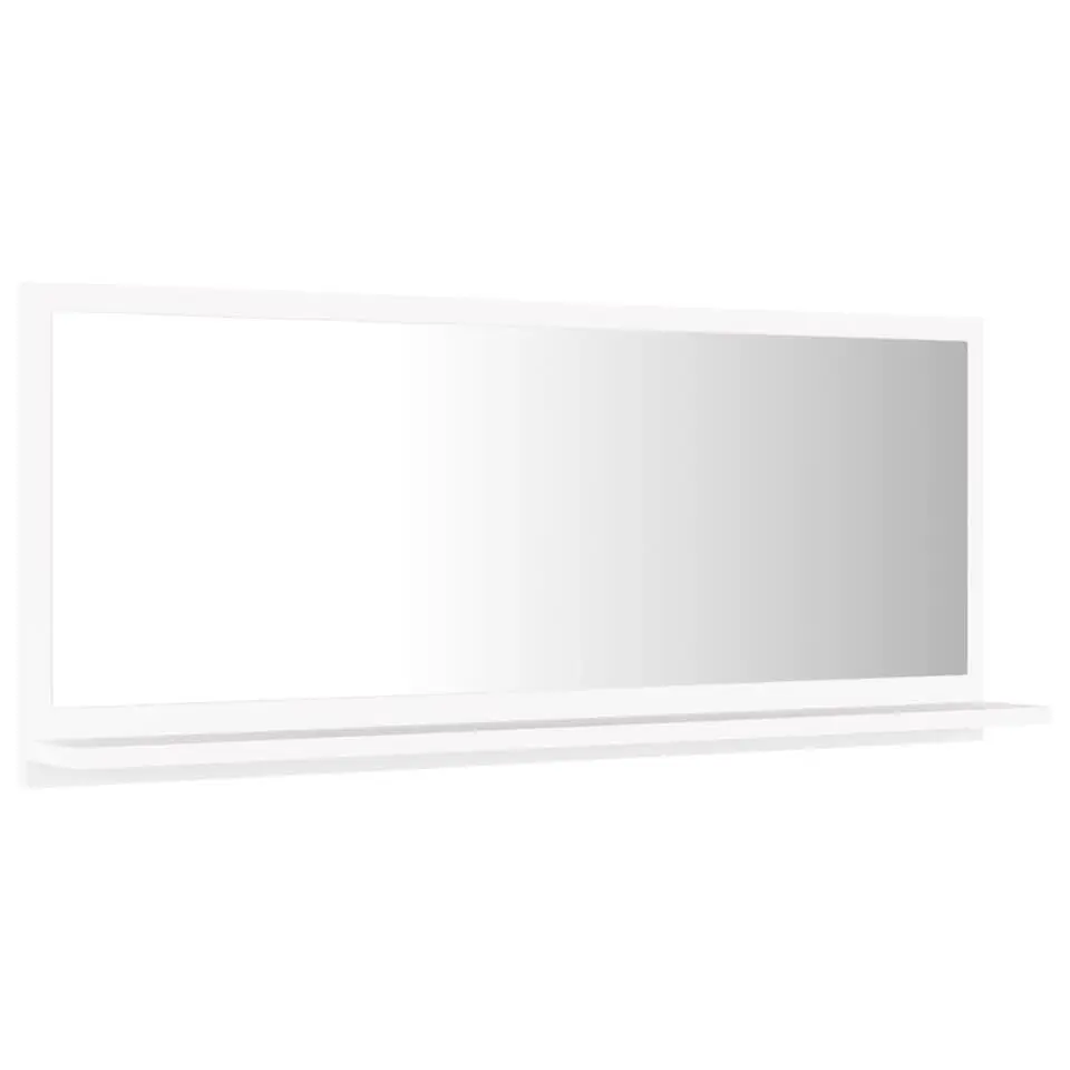 vidaXL - Spiegel - Wit - Bewerkt hout - 90 x 10.5 x 37 cm
