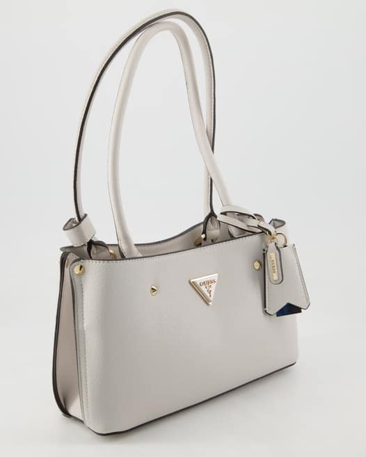 Guess Meridian Shoulder Satchel Handtasche in Weiß