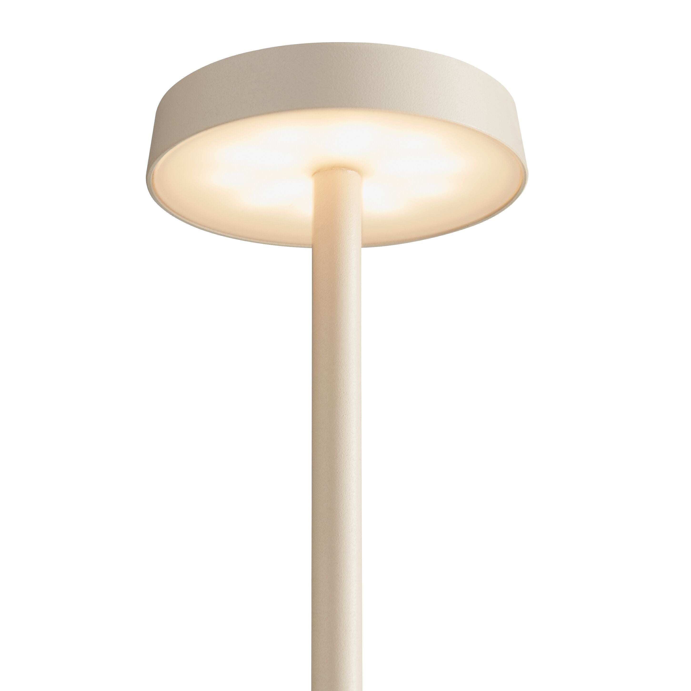 SE-KLEA LED Tischleuchte Akku sand - Beige / B: 10.0 cm x H: 32.0 cm