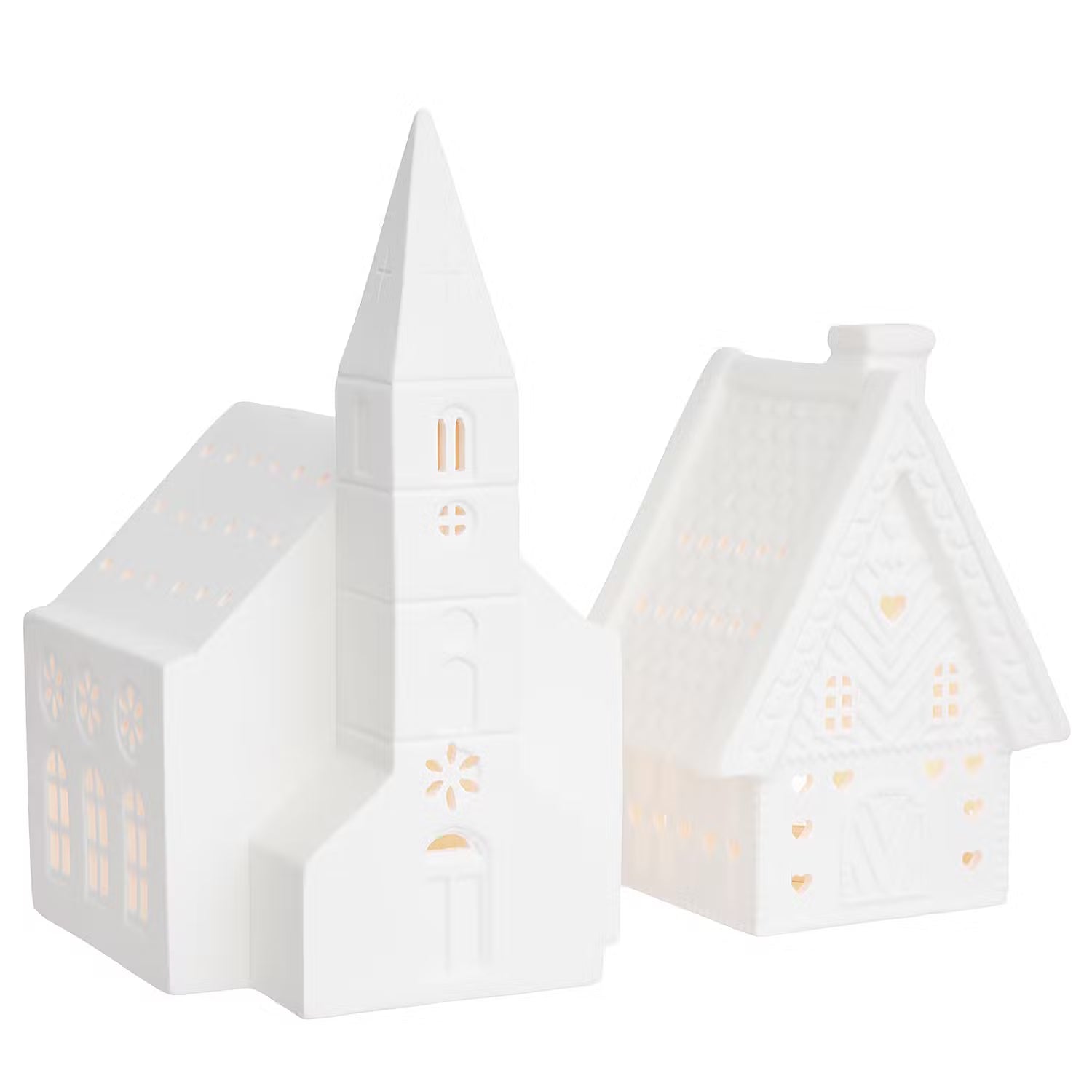 WHITE CHRISTMAS Teelichthaus Kirche