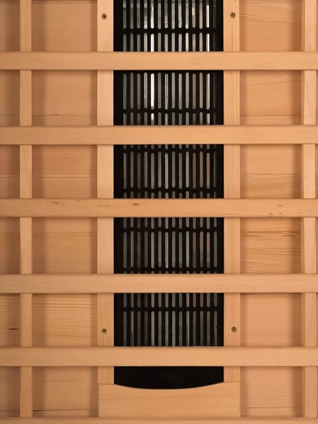 Infrarot-Gesundheitskabine für Zuhause, mit Ambientebeleuchtung und Bluetooth Radio, Größe S, 90 x 90 cm