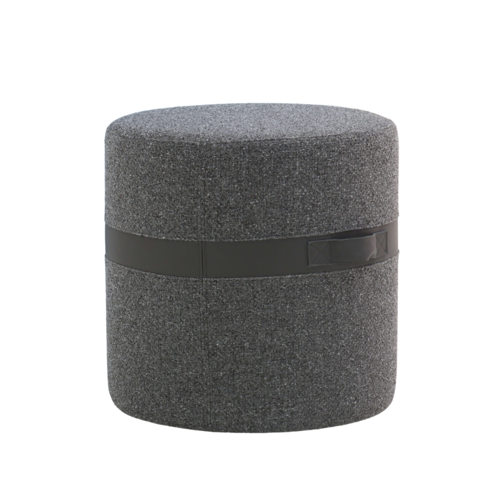 They & Me Hocker Bronx donkergrijs 45 x 45 x 40 cm