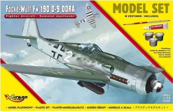Mirage Model Mirage Focke-Wulf Fw 190 tysk jagerfly fra andre verdenskrig