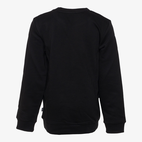 Puma Ess Big Logo Crew kinder sweater zwart