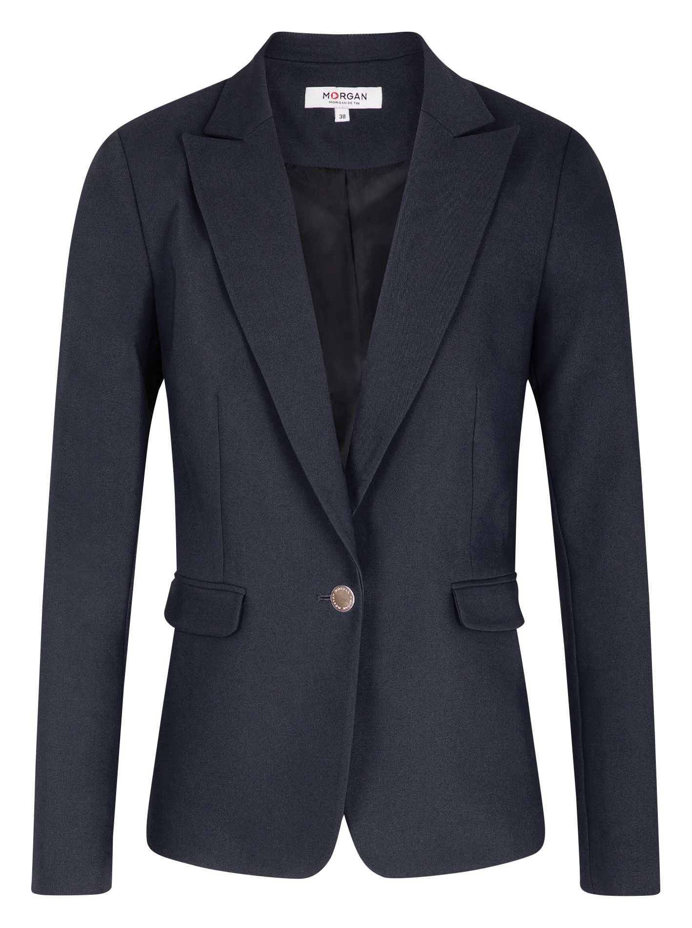 VLIME.F - Veste tailleur droite boutonnée | Bleu