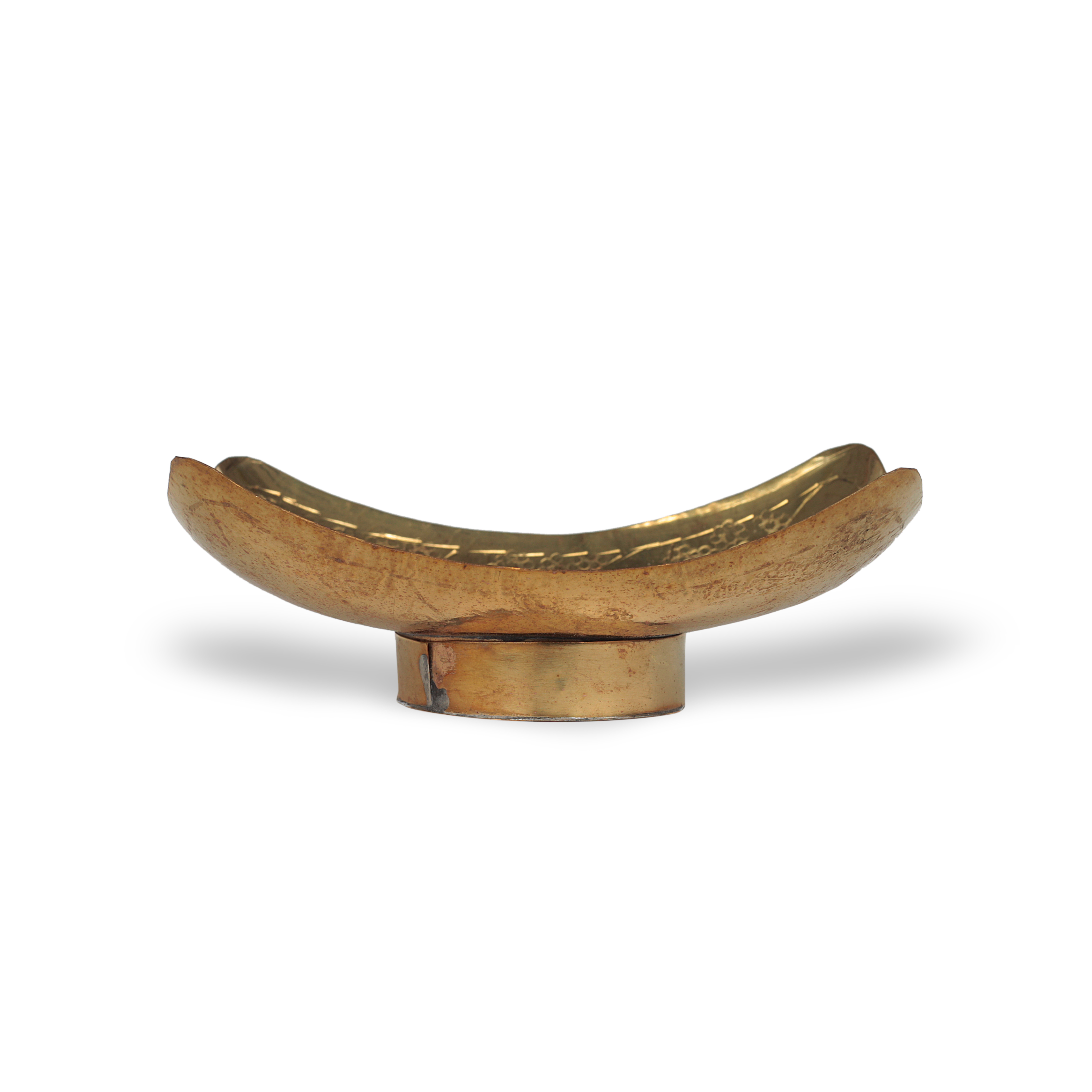 Seifenschale rechteckig, gold, B 11,5 cm, L 7,5 cm, H 2,5 cm von fischer's lagerhaus