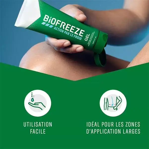 Gel refrescante Biofreeze para músculos e articulações, bisnaga, pacote com 2 unidades de 118ml