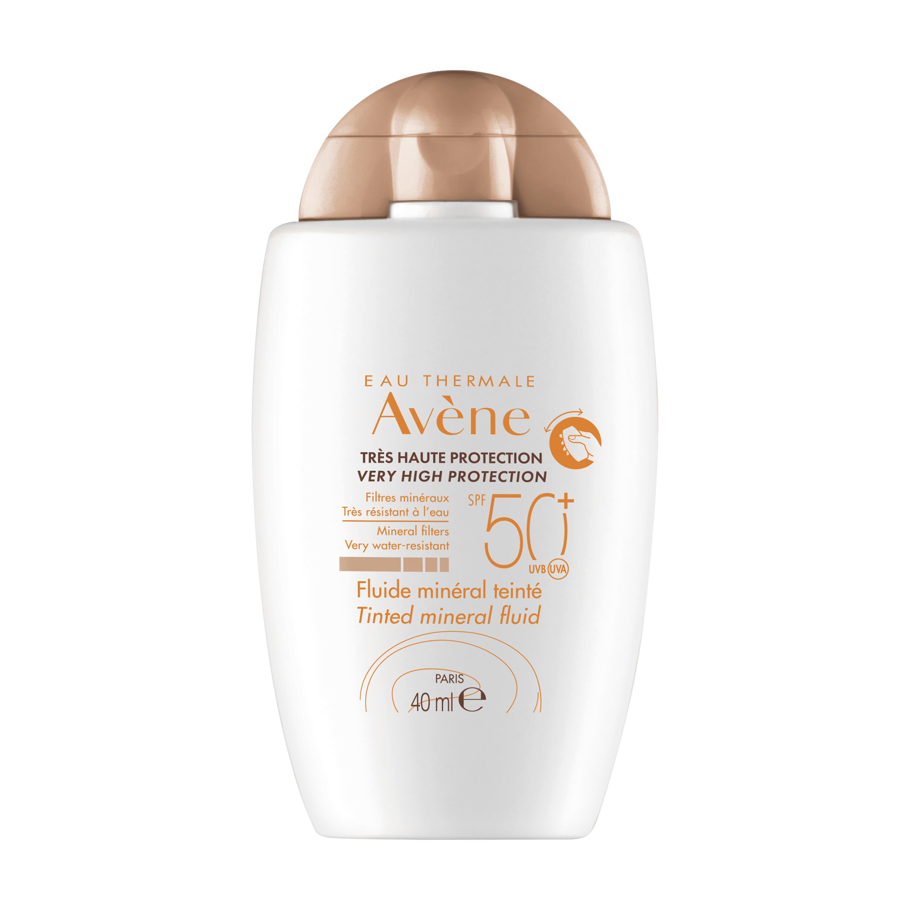 AVENE Sonnenfluid mineralisch<br>40 ml, Tube, getönt SPF50+