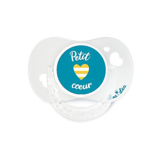 Lot de 2 Sucettes Anatomique en silicone avec anneau   Renard/Petit Cœur        0-6 mois   de               Luc et Léa