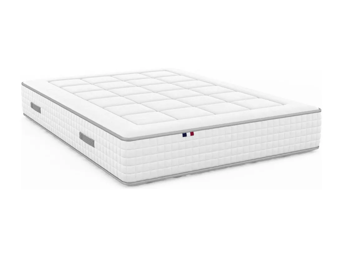 Matelas ressorts ensachés et mémoire de forme BELLAGIO, réversible Dimensions - 180 x 200 cm