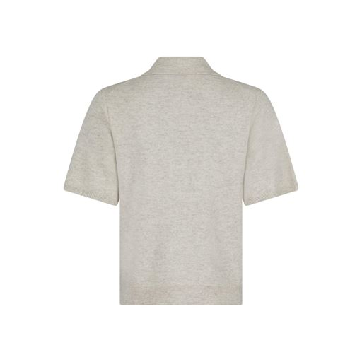 Neo Noir Gracie Knit Polo T-shirt, Sand Melange, 38